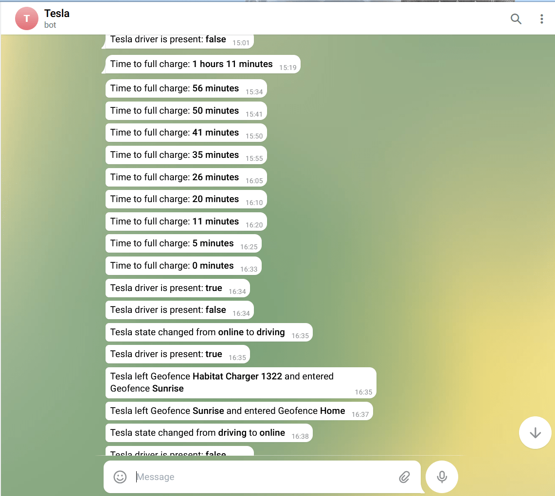Node-RED Telegram example